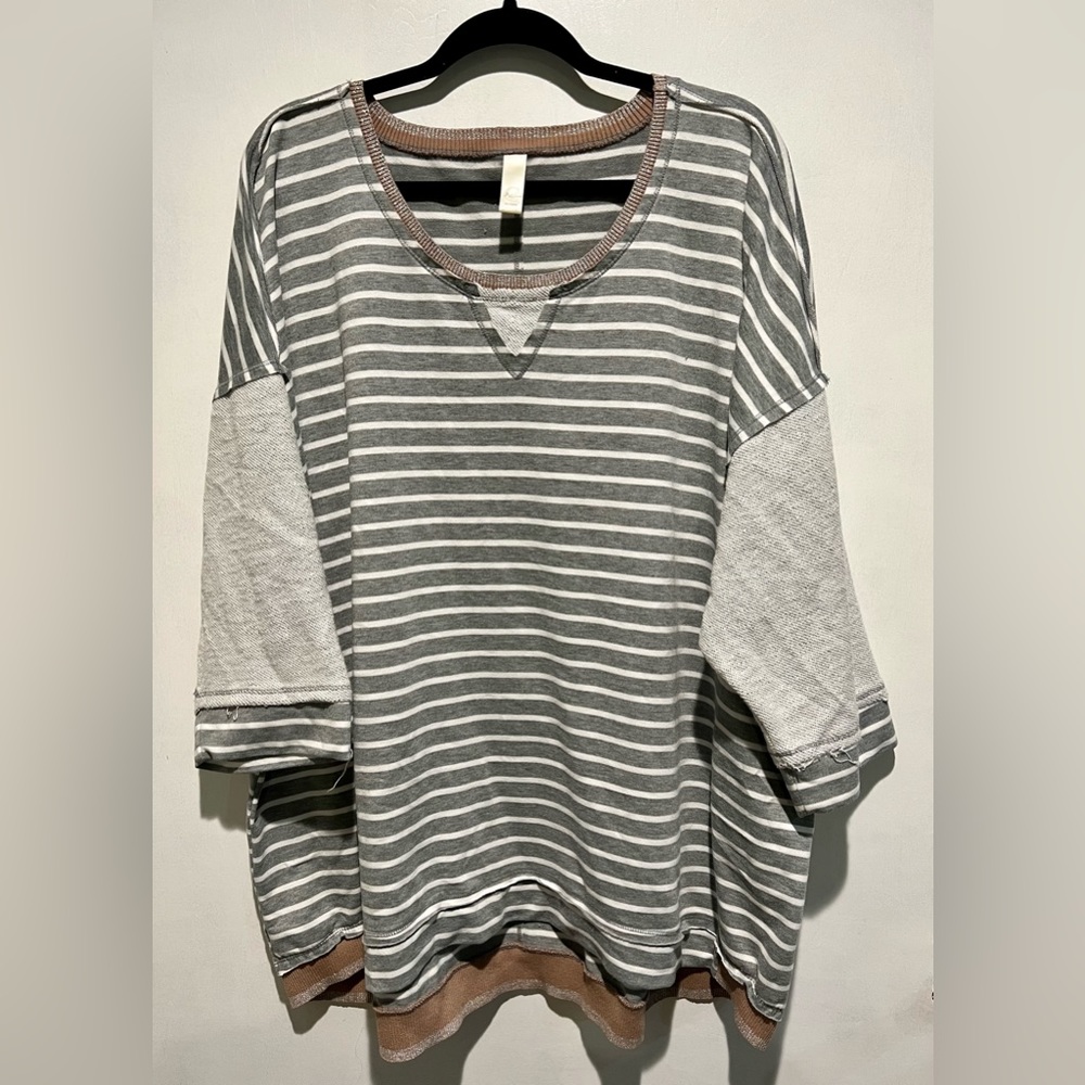 Striped Shimmer Sweater